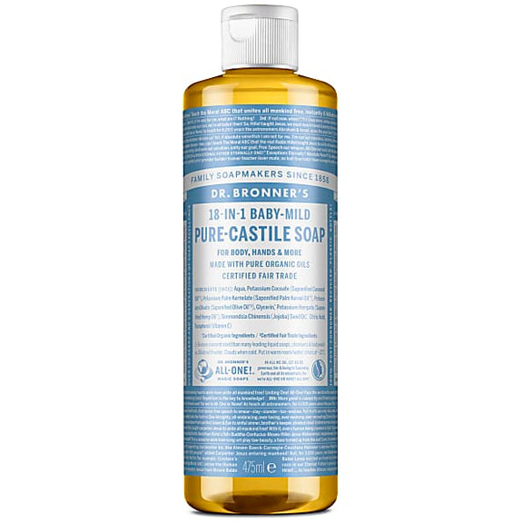 DR.BRONNER'S PURE CASTILE LIQUID SOAP BABY MILD ALL-ONE MAGIC SOAP