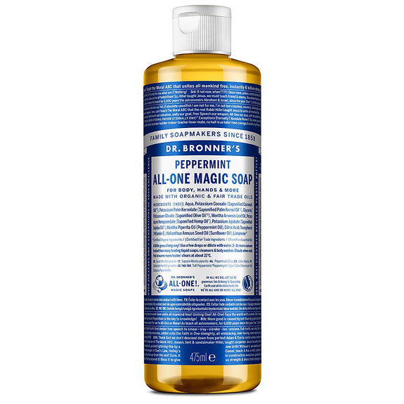 DR.BRONNER'S PEPPERMINT - PURE-CASTILE LIQUID SOAP