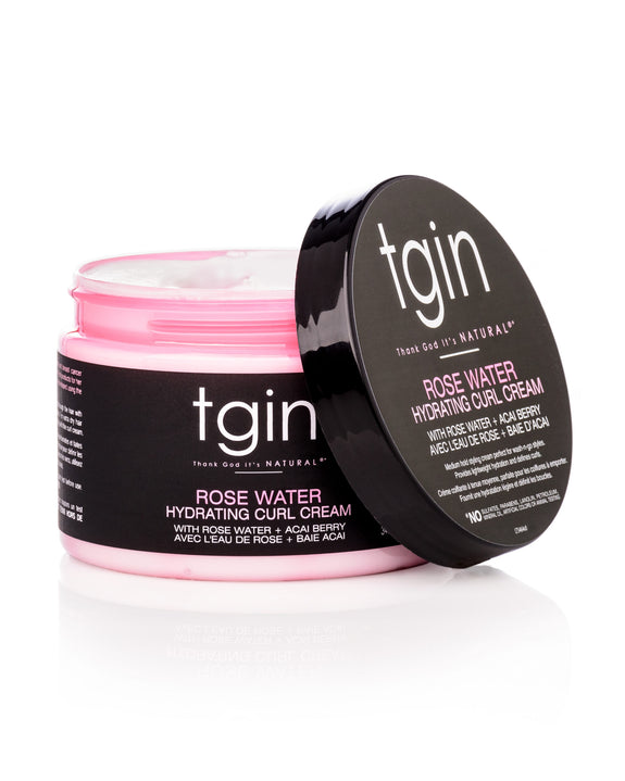 TGIN Rose Water Hydrating Curl Cream-12 OZ