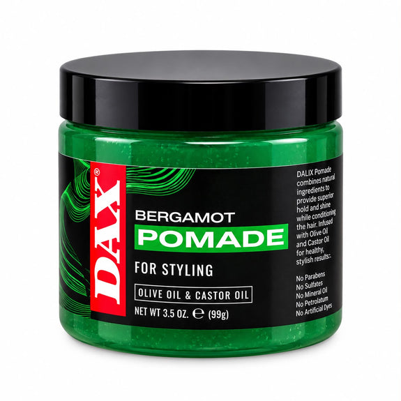 Dax Bergamot Styling Pomade With Olive Oil And Castor Oil 99G/3.5 oz