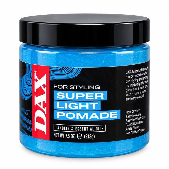 Dax Super Light Pomade For Dry Hair & Scalp Enriched With Lanolin & Vegetable oils 213g/7.5oz