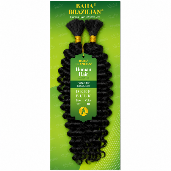 Jazzy Baha Brazilian Human Hair Master Mix Boho Deep Bulk 18”