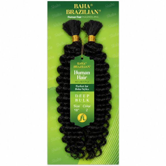 Jazzy Baha Brazilian Human Hair Master Mix Boho Deep Bulk 18”