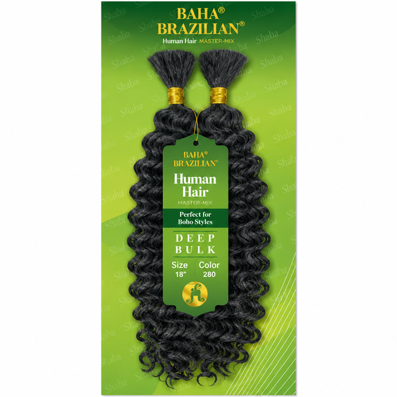 Jazzy Baha Brazilian Human Hair Master Mix Boho Deep Bulk 18”