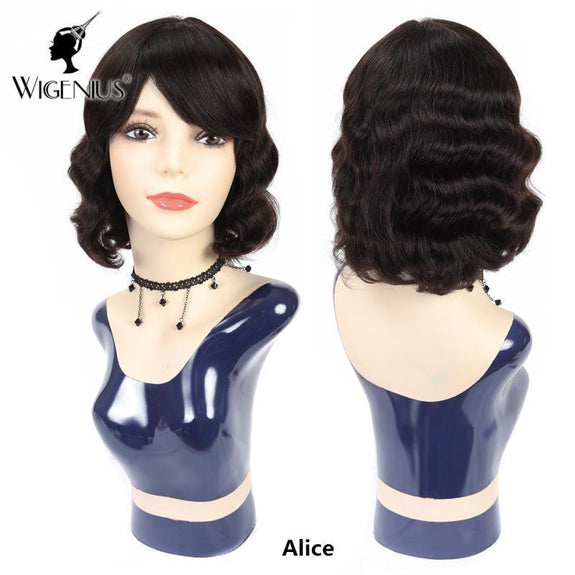 Dressmaker 100% Unprocessed Virgin Brazilian Human Hair Alice Wig