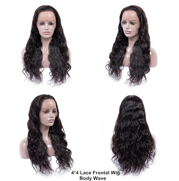 Dressmaker Brazillian Swiss Lace Frontal 4x4 Wig Body Wave