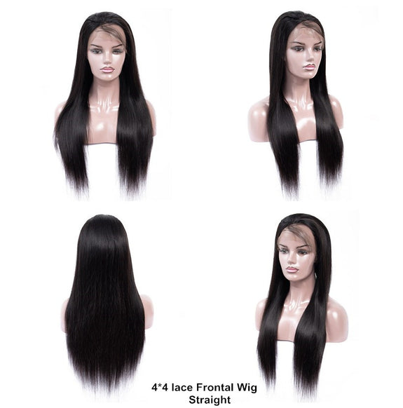 Dressmaker Brazillian Swiss Lace Frontal 4x4 Wig Straight