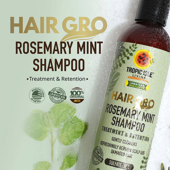 TROPIC ISLE  HAIR GRO ROSEMARY MINT SHAMPOO 8 OZ