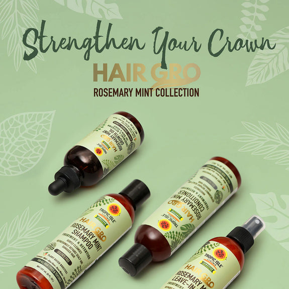 TROPIC ISLE LIVING HAIR GRO ROSEMARY MINT LEAVE-IN MIST 8 OZ