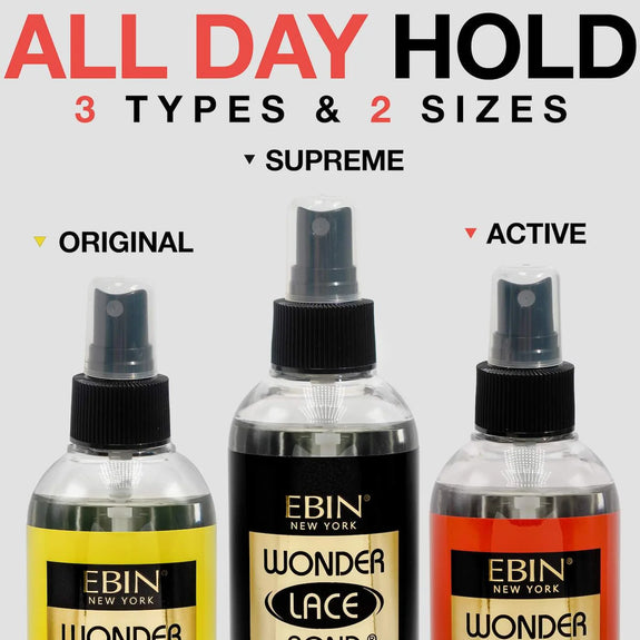 Ebin Wonder Lace Bond Extreme Firm Hold Lace Melting Spray Supreme 100ml