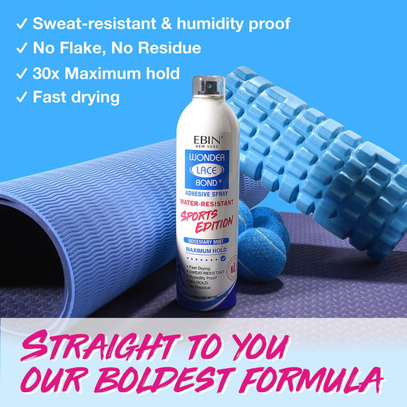 Ebin Wonder Lace Bond Adhesive Spray Sports Edition 420ml