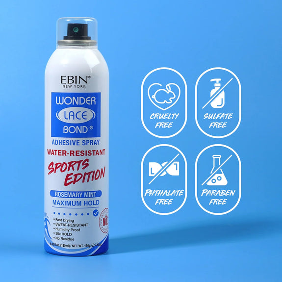 Ebin Wonder Lace Bond Adhesive Spray Sports Edition 180ml