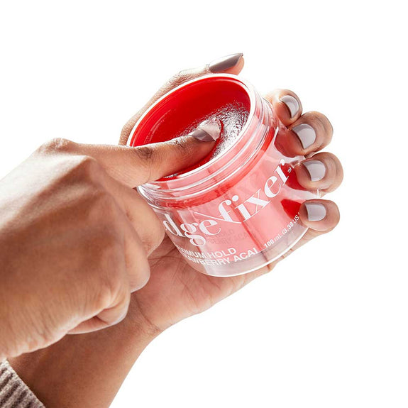 Red By Kiss Edge Fixer 24 Hour Edge Control Max Hold Non-Flaxing Wax Strawberry Acai 100ml