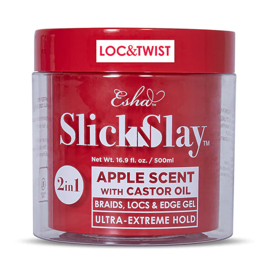 ESHA Slick N Slay 2-IN-1 Braid & Edge Gel - APPLE & CASTOR OIL