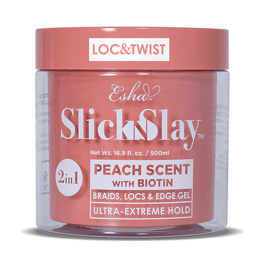 ESHA Slick N Slay 2-IN-1 Braid & Edge Gel - PEACH & BIOTIN