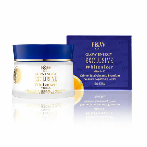 FAIR & WHITE EXCLUSIVE VITAMIN C GLOW ENERGY PREMIUM BRIGHTENING CREAM 180 ML