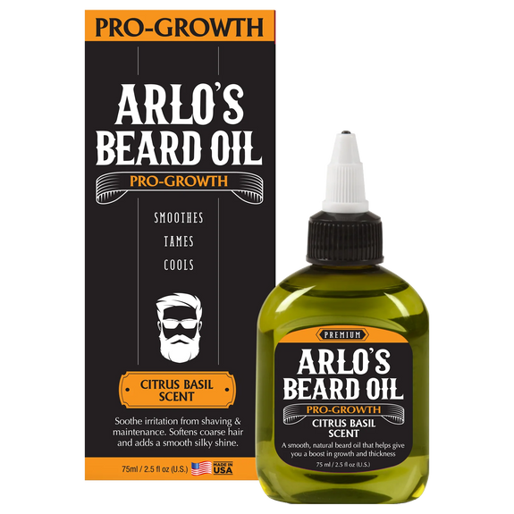 Arlo's Pro Growth Beard Oil - Citrus Basil 2.5 oz.