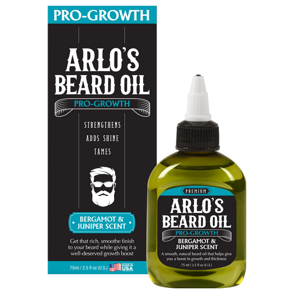 Arlo's Pro Growth Beard Oil - Bergamot Juniper 2.5 oz
