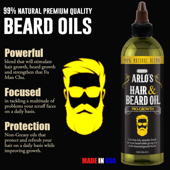 Arlo's Pro Growth Beard Oil - Citrus Basil 2.5 oz.