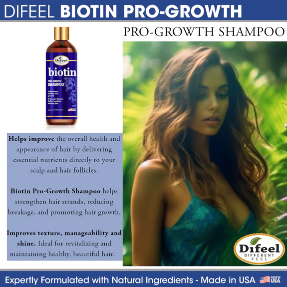DIFEEL ELEVATED BIOTIN PRO-GROWTH SHAMPOO 12 OZ