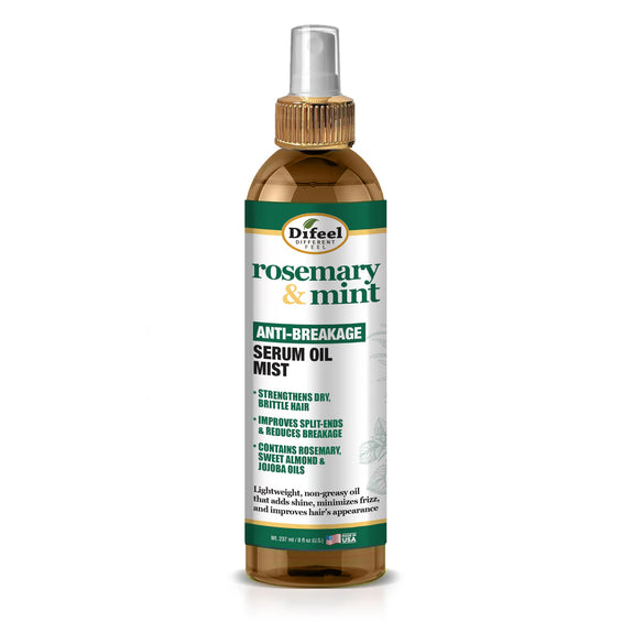 DIFEEL ROSEMARY AND MINT ANTI-BREAKAGE SERUM OIL MIST 8 OZ.
