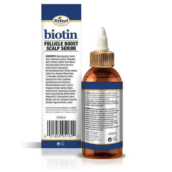 DIFEEL BIOTIN FOLLICLE BOOST SCALP SERUM 4 OZ.