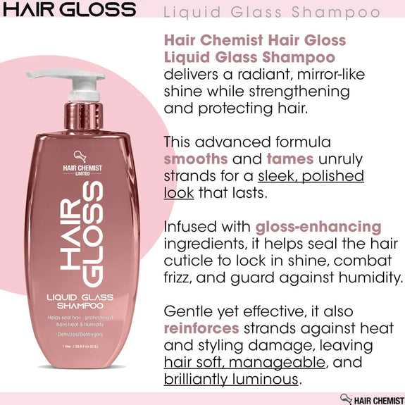 Hair Chemist Hair Gloss Liquid Glass Shampoo 1 Litter/33.8oz