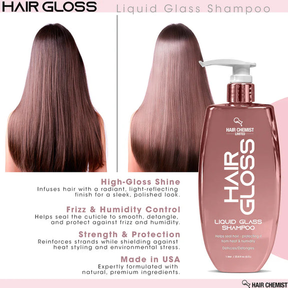 Hair Chemist Hair Gloss Liquid Glass Shampoo 1 Litter/33.8oz