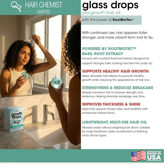 Hair Chemist Gloss Drops Pro-Growth Hair Oil 100ml/3.38oz