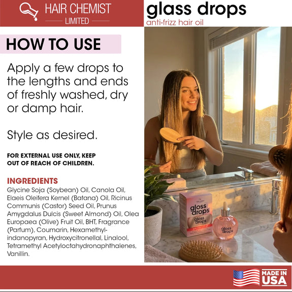 Hair Chemist Gloss Drops Anti-Frizz Hair Oil 100ml/3.38oz