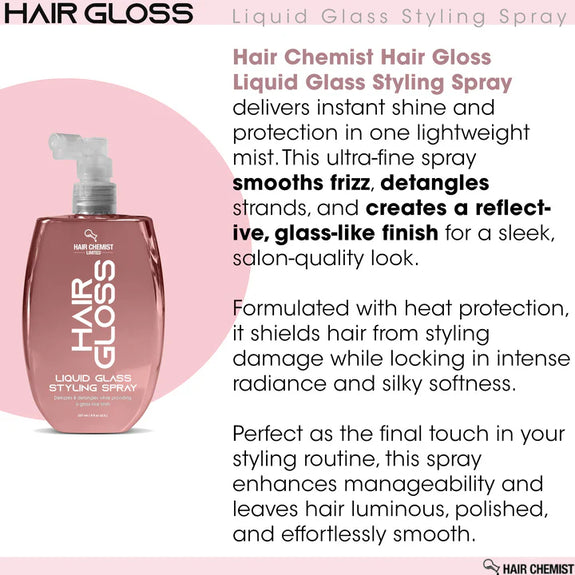 Hair Chemist Hair Gloss Liquid Glass Styling Spray 237ml/8oz