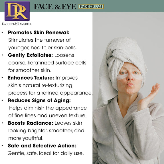 DAGGETT & RAMSDELL FACE AND EYE FADE CREAM WITH OLIGOPEPTIDE 2% 4 OZ.