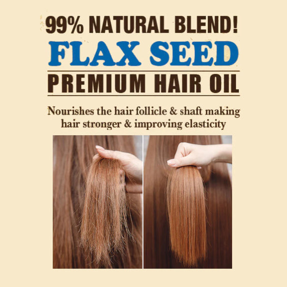 DIFEEL PREMIUM NATURAL HAIR OIL - FLAX SEED HAIR OIL 2.5 OZ.