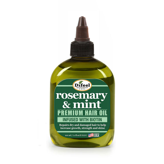 DIFEEL ROSEMARY AND MINT PREMIUM HAIR OIL WITH BIOTIN 7.1 OZ.