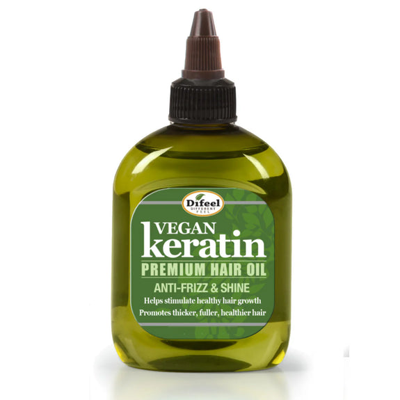 DIFEEL VEGAN KERATIN PREMIUM HAIR OIL - ANTI FRIZZ & SHINE 7.1 OZ.