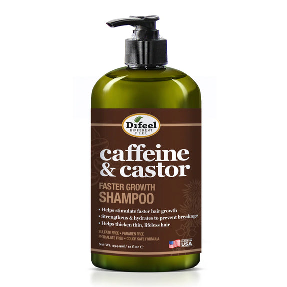 DIFEEL CAFFEINE & CASTOR SHAMPOO FOR FASTER HAIR GROWTH
