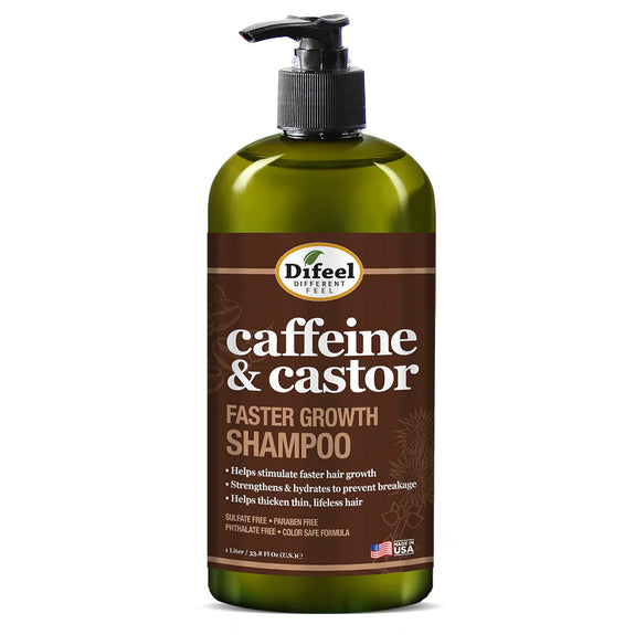DIFEEL CAFFEINE & CASTOR SHAMPOO FOR FASTER HAIR GROWTH