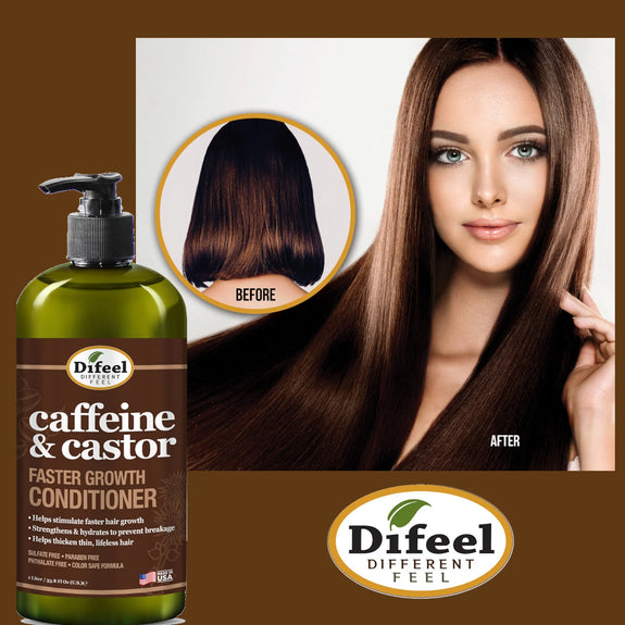 DIFEEL CAFFEINE & CASTOR CONDITIONER FOR FASTER HAIR GROWTH