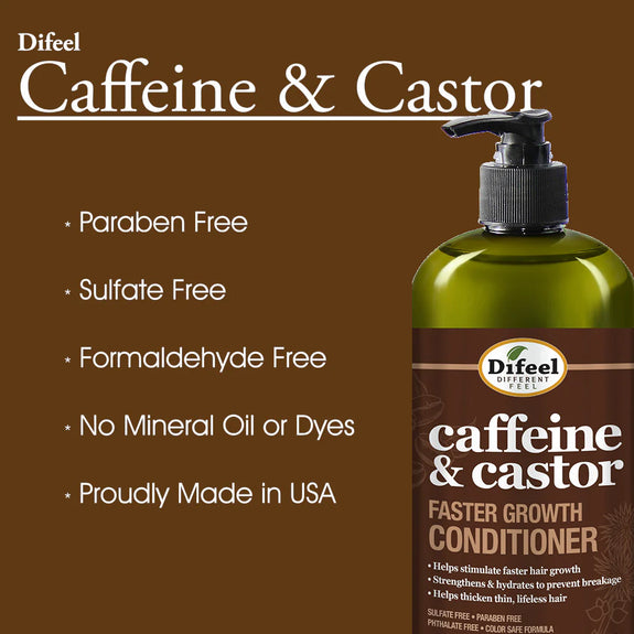 DIFEEL CAFFEINE & CASTOR CONDITIONER FOR FASTER HAIR GROWTH
