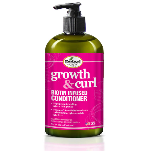 DIFEEL GROWTH AND CURL BIOTIN CONDITIONER 12 OZ.