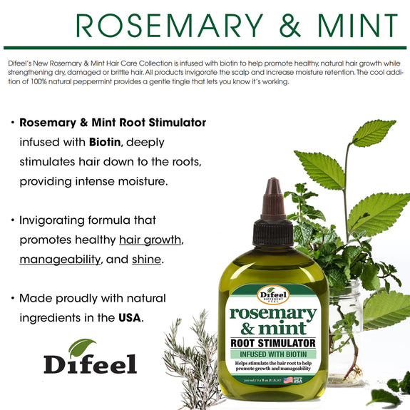 DIFEEL ROSEMARY AND MINT ROOT STIMULATOR WITH BIOTIN 2.5 OZ.