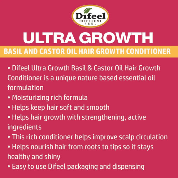 DIFEEL ULTRA GROWTH BASIL & CASTOR OIL PRO GROWTH CONDITIONER 1LITER