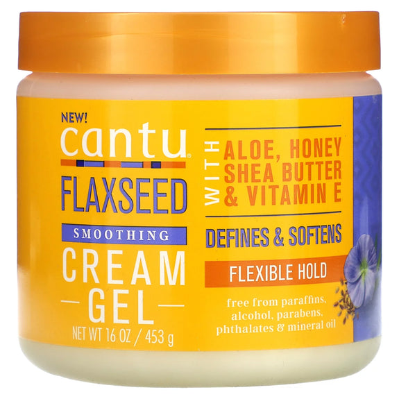 CANTU Flaxseed Smoothing Cream Gel, 16 oz