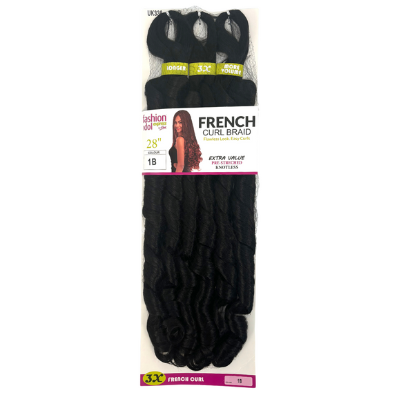 FASHION IDOL EXPRESS PRE STRECHED KNOTLESS FRENCH CURL BRAID