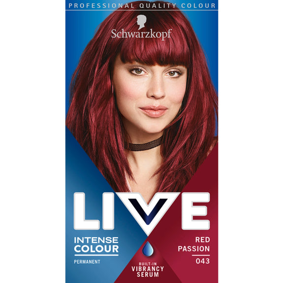 SCHWARZKOPF LIVE 043 PASSION RED PERMANENT COLOUR