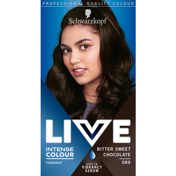 SCHWARZKOPF LIVE 089 BITTER SWEET CHOCOLATE PERMANENT COLOUR
