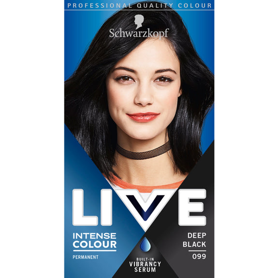 SCHWARZKOPF LIVE 099 DEEP BLACK PERMANENT COLOUR