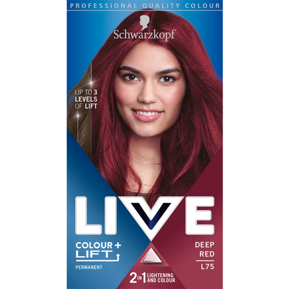 SCHWARZKOPF LIVE L75 DEEP RED PERMANENT COLOUR
