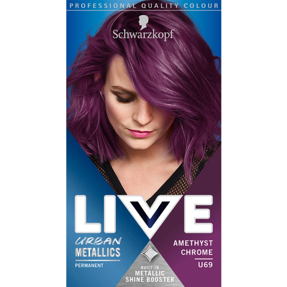 SCHWARZKOPF LIVE U69 AMETHYST CHROME PERMANENT COLOUR