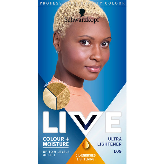 SCHWARZKOPF LIVE L09 ULTRA LIGHTENER PERMANENT COLOUR